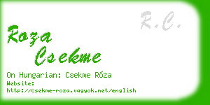 roza csekme business card